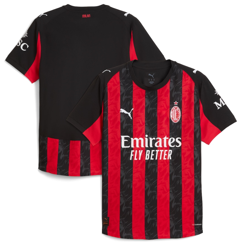 AC Milan Puma 2025/26 Home Authentic Jersey - Red Puma