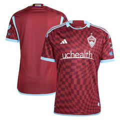 Colorado Rapids Adidas 2024 One Flag Kit Authentic Jersey - Burgundy Adidas
