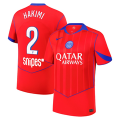 Achraf Hakimi Paris Saint-Germain 2025/26 Third Match Player Jersey - Red Nike