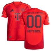 Bayern Munich adidas 2024/25 Home Authentic Custom Jersey - Red Adidas