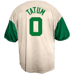 Boston Beige & Green Baseball Jersey (Tatum)