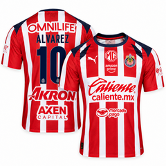 Chivas Guadalajara Alvarez Red & White Soccer Jersey