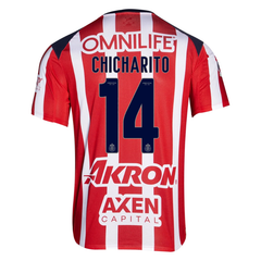 Chivas Guadalajara Chicharito Red & White Soccer Jersey