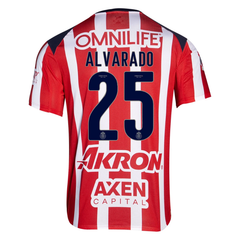 Chivas Guadalajara Roberto Alvarado Red & White Soccer Jersey