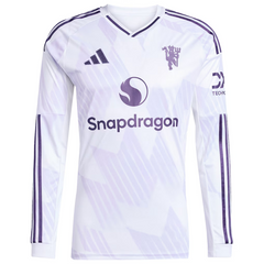 Cristiano Ronaldo Manchester United adidas 2025/26 Away Authentic Long Sleeve Player Jersey - White Adidas