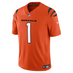 Ja'Marr Chase Cincinnati Bengals Alternate Vapor F.U.S.E. Stitched Jersey - Orange