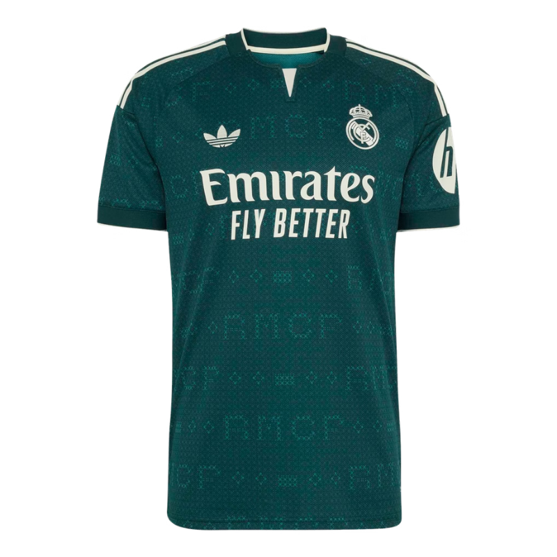 Madrid Jersey Dark Green Patterned Custom Football Shirt (Ronaldo)