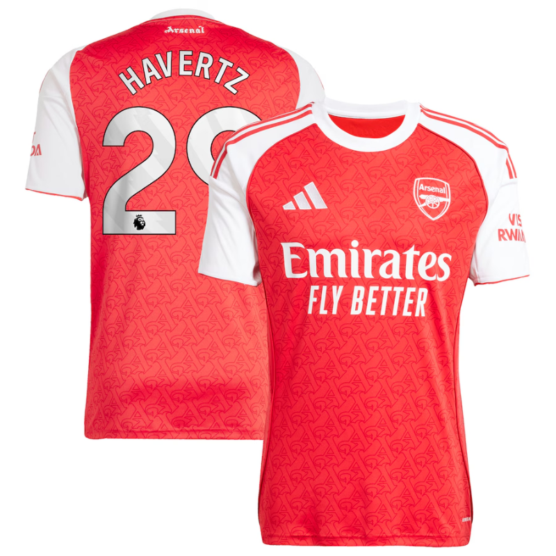 Kai Havertz Arsenal adidas 2025/26 Home Player Jersey - Red Adidas