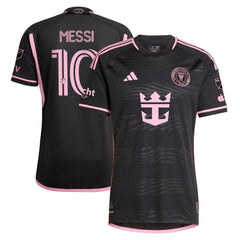Lionel Messi Inter Miami CF adidas 2024 La Noche Authentic Player Jersey - Black Adidas
