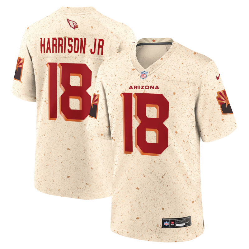 Marvin Harrison Jr. Arizona Cardinals Nike 2025 Rivalries Collection Game Jersey - Natural