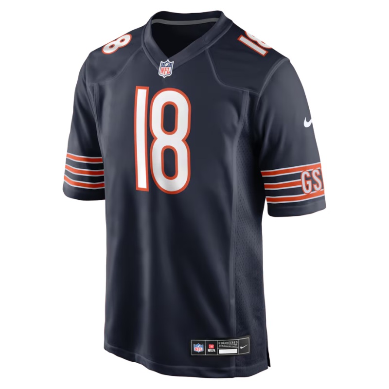 Chicago Style Navy & Orange Football Jersey (Williams)