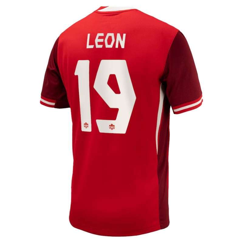 Men's Nike Adriana Leon Red Canada Soccer 2024 Home Jersey