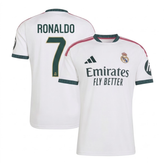 Madrid White & Dark Green Football Shirt (Ronaldo)