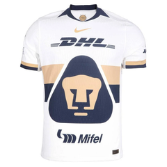 Pumas UNAM White & Gold Soccer Jersey 25/26 (Sail/Obsidian/Club Gold)