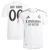 Real Madrid adidas 2024/25 Home Custom Jersey - White Adidas