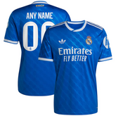 Real Madrid adidas 2025/26 Third Custom Jersey - Blue Adidas