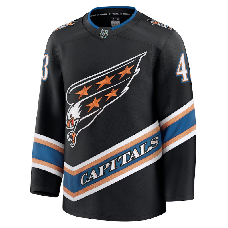 Tom Wilson Washington Capitals Fanatics Premium Jersey - Black Fanatics