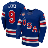 USA Royal Blue Hockey Jersey (EICHEL 9)