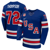 USA Royal Blue Hockey Jersey (THOMPSON)