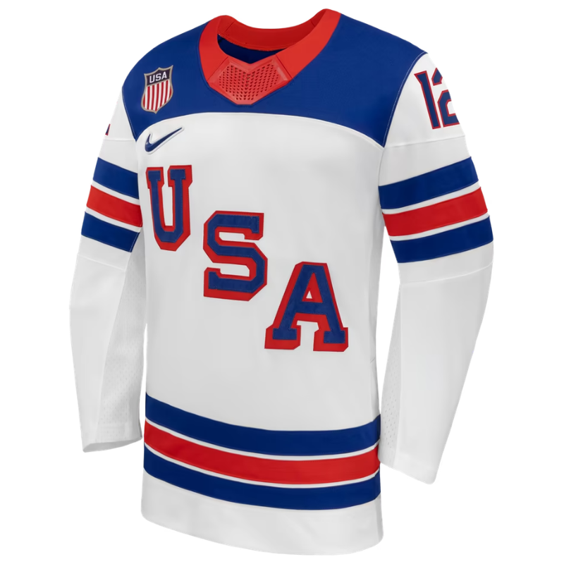 USA White, Blue & Red Hockey Jersey (MATTHEWS)
