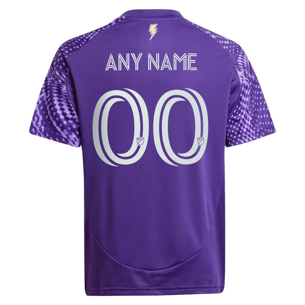 Adidas Orlando City SC Youth 2025 Perfect Storm Replica Custom Jersey