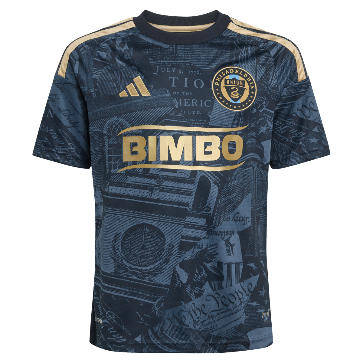 Adidas Philadelphia Union Youth 2026 1776 Kit Replica Custom Jersey