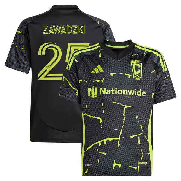 adidas Sean Zawadzki Columbus Crew Youth 2025 Replica Jersey