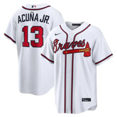 Atlanta Braves White Home Jersey (Ronald Acuña Jr.)