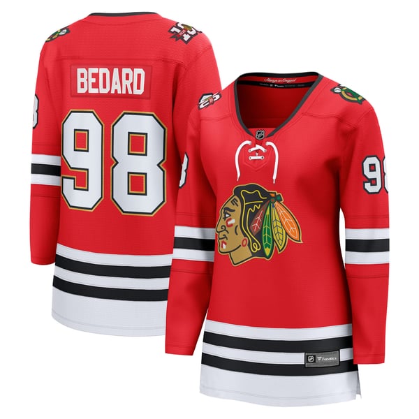 Fanatics Connor Bedard Chicago Blackhawks Women's Centennial Breakaway Jersey