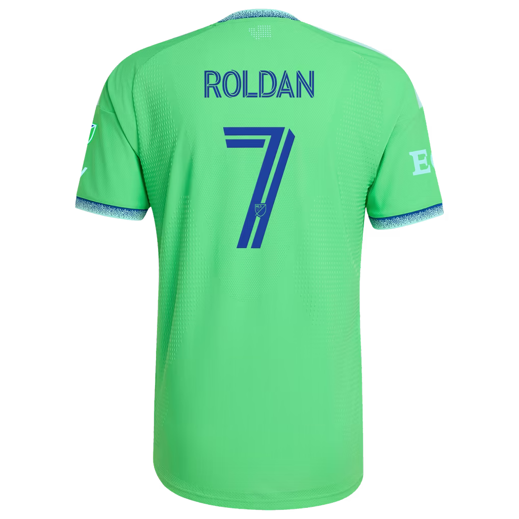 Cristian Roldan Seattle Sounders FC adidas 2026 The Evergreen State Authentic Patch Jersey