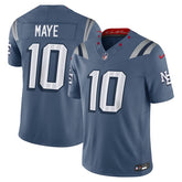 Nike Drake Maye New England Patriots Limited Jersey Blue