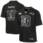 Nike Drake Maye New England Patriots Youth Salute to Service Game Jersey