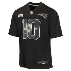 Nike Drake Maye New England Patriots Youth Salute to Service Game Jersey