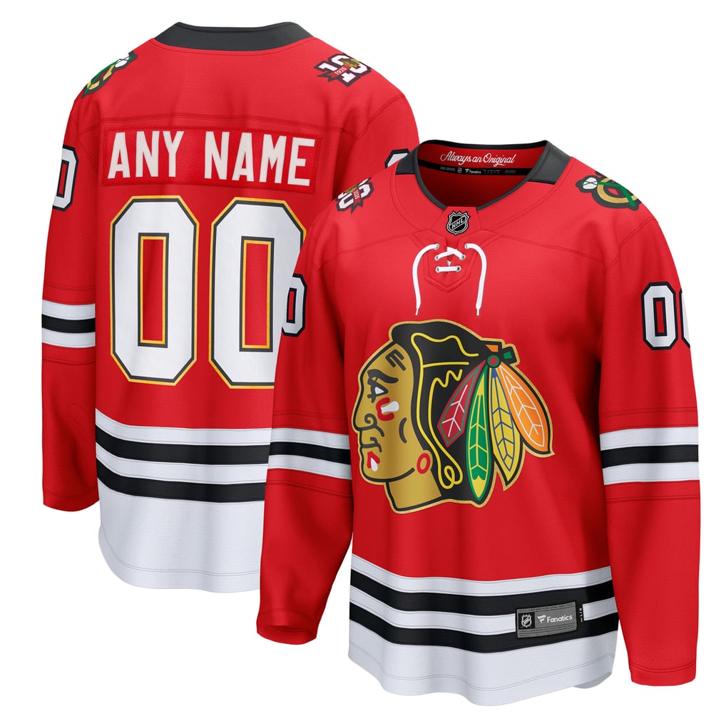 Fanatics Chicago Blackhawks Centennial Breakaway Custom Jersey