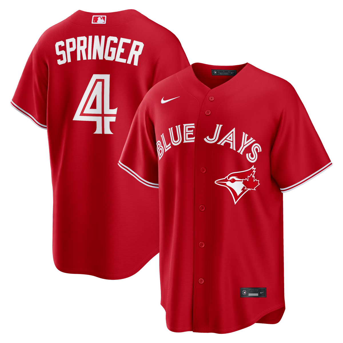 Nike George Springer Toronto Blue Jays Canada Day Replica Jersey