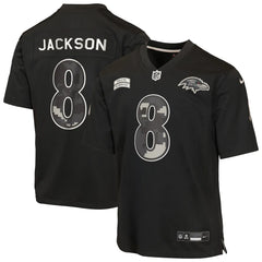 Nike Lamar Jackson Baltimore Ravens Youth Salute to Service Game Jersey