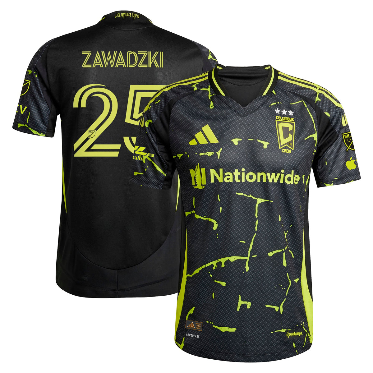 adidas Sean Zawadzki Columbus Crew 2025 Authentic Player Jersey