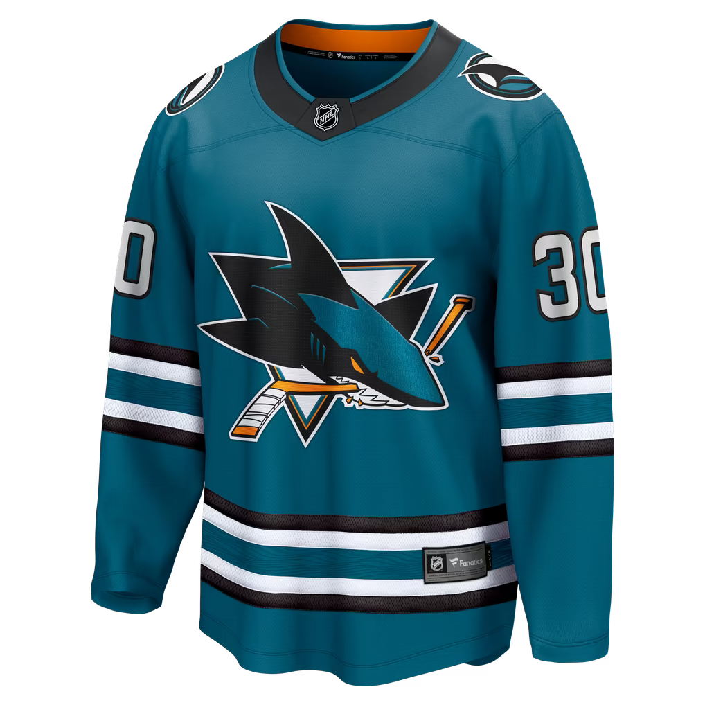 Fanatics Yaroslav Askarov San Jose Sharks Home Breakaway Jersey