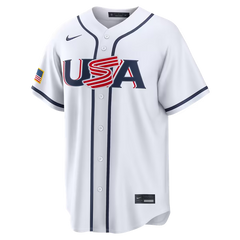 USA Baseball White 2026 World Baseball Classic Home Stadium Jersey (Aaron Judge)