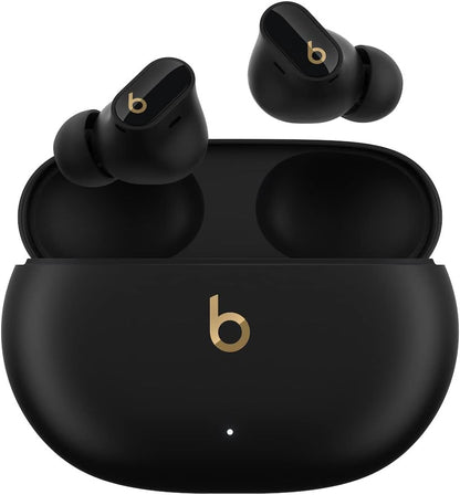 🔵 🎧 Beats Studio Buds + True Wireless Noise Cancelling Earbuds built-in microphone, sweat-resistant Bluetooth headphones, spatial audio - Black/Gold 🎧 🔵