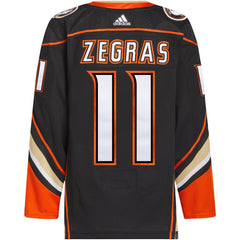 Trevor Zegras Anaheim Ducks adidas Home Primegreen Authentic Player Jersey - Black Adidas