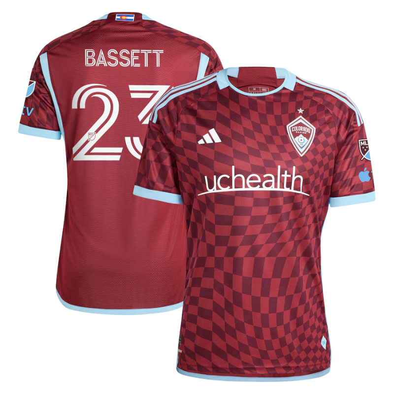 Cole Bassett Colorado Rapids Adidas 2024 One Flag Kit Authentic Player Jersey - Burgundy Adidas