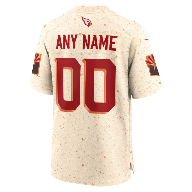 Arizona Cardinals Nike 2025 Rivalries Collection Custom Game Jersey - Natural