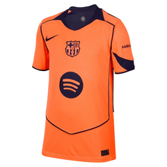 Barcelona Nike Youth 2025/26 Third Jersey - Orange Nike
