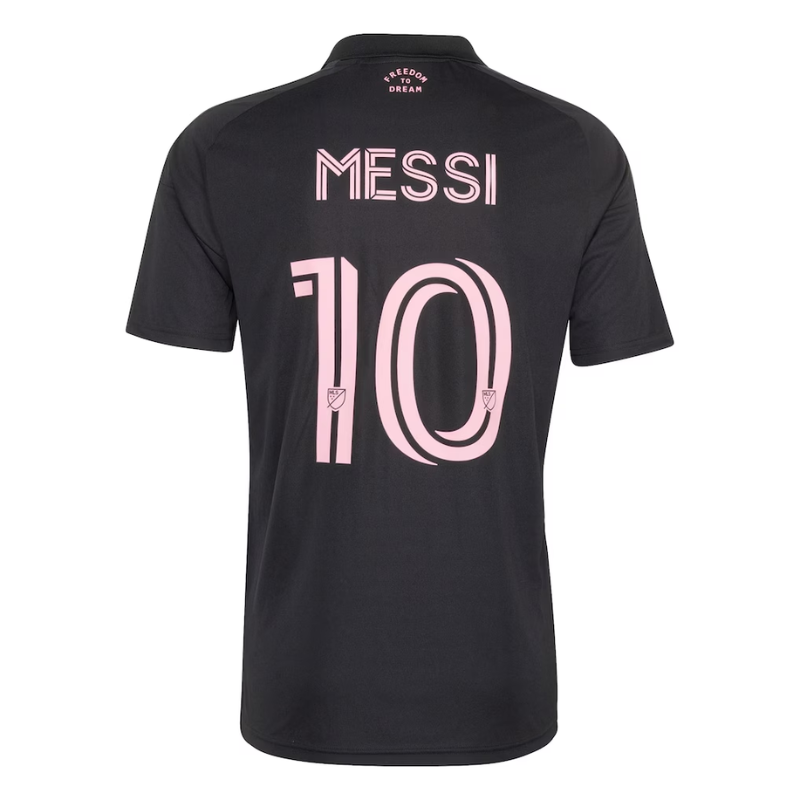 Inter Miami Black & Pink Performance Football Jersey – Premium Soccer Shirt (Messi)