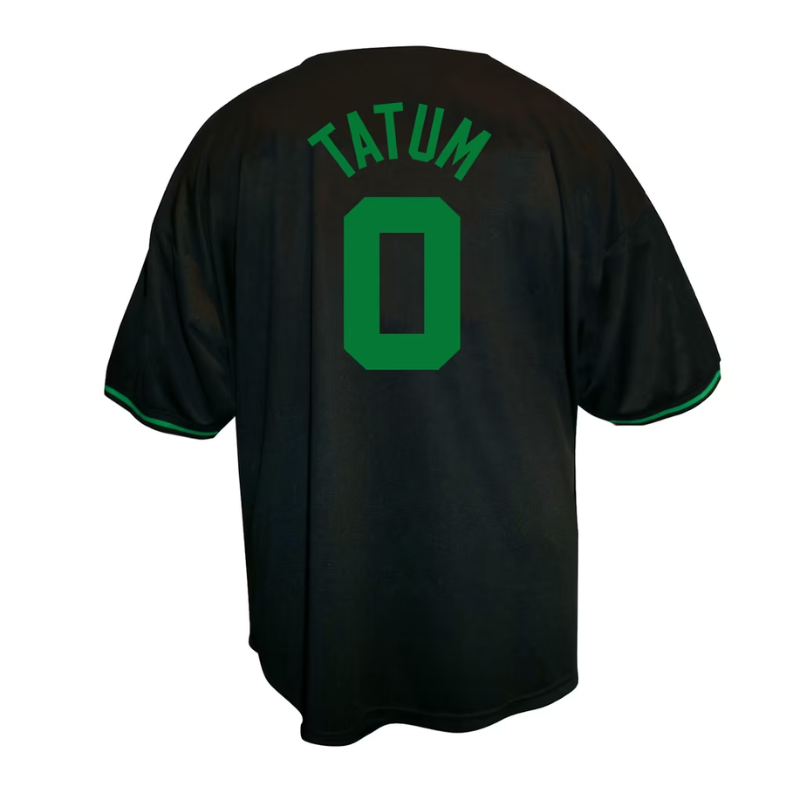 Boston Black & Green Baseball Jersey (Tatum)