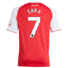 Bukayo Saka Arsenal adidas Youth 2025/26 Home Player Jersey - Red Adidas