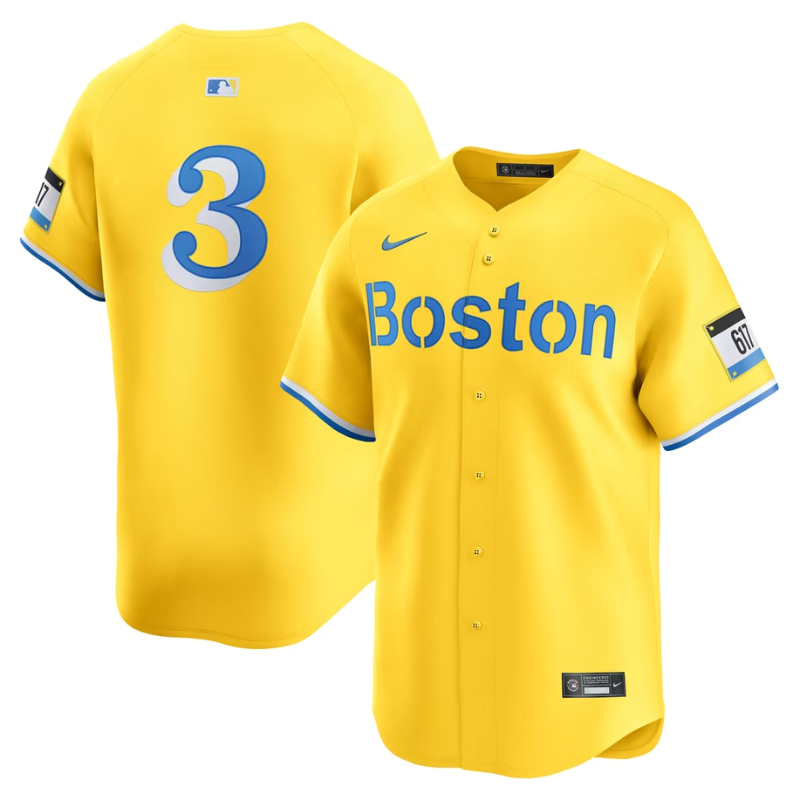 Ceddanne Rafaela Boston Red Sox Alternate Jersey - Gold