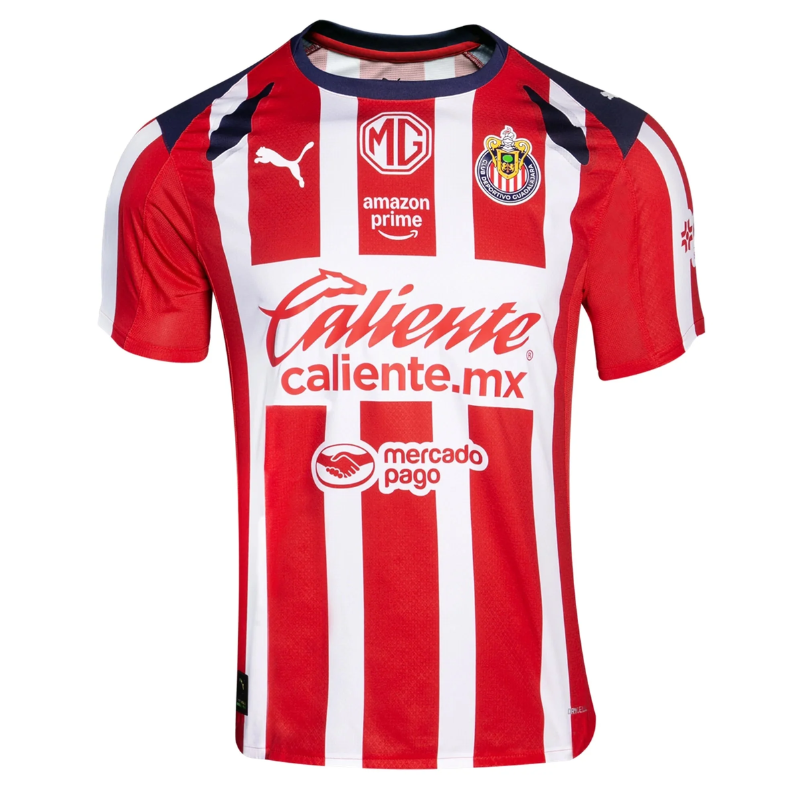 Chivas Guadalajara A. Gonzalez Red & White Soccer Jersey