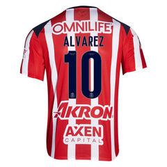 Chivas Guadalajara Alvarez Red & White Soccer Jersey
